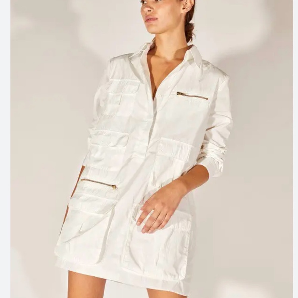 Cynthia Rowley Cream Utility Jacket